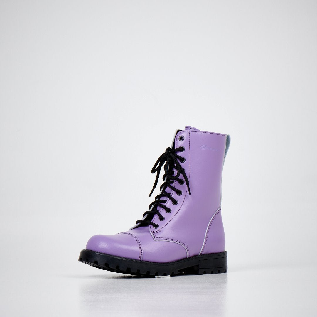 Samelin 511 Purple Leather Boots for Everyday Movement - Daily Nomad