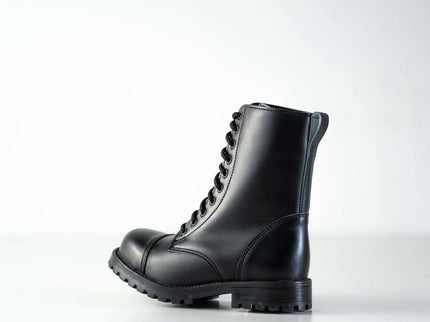 511 Black Punk - Style Leather Boots – Unisex Handmade All - Season Boots - Daily Nomad