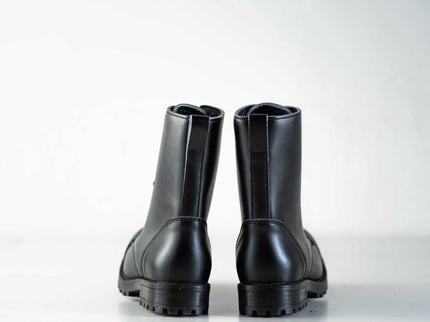 511 Black Punk - Style Leather Boots – Unisex Handmade All - Season Boots - Daily Nomad