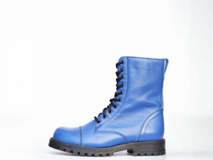 511 Blue Punk - Style Leather Boots – Unisex Handmade All - Season Boots - Daily Nomad