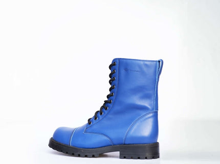 511 Blue Punk - Style Leather Boots – Unisex Handmade All - Season Boots - Daily Nomad