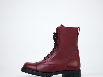 511 Burgundy Winter Boots with Zipper – Warm Lined Leather Boots - Daily Nomad