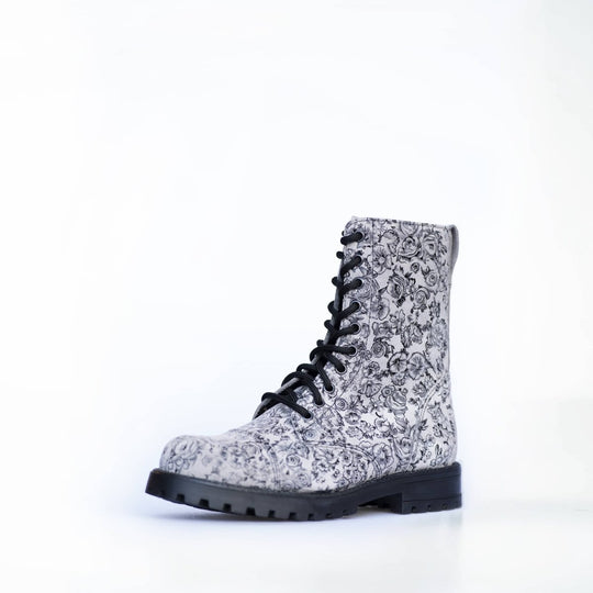 Samelin 511 Leather Boots – Grey Flower — product view 1 of 4