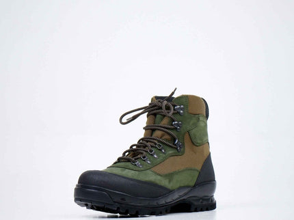 550 Green / Olive Hiking Boots – Waterproof Nubuck Leather with Vibram Sole - Daily Nomad