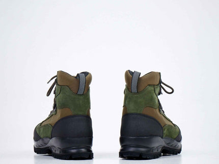 550 Green / Olive Hiking Boots – Waterproof Nubuck Leather with Vibram Sole - Daily Nomad