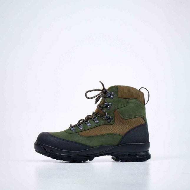 550 Green / Olive Hiking Boots – Waterproof Nubuck Leather with Vibram Sole - Daily Nomad