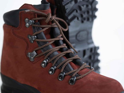 5531 Rosso Aragosta Hiking Boots – Waterproof Nubuck Leather Vibram Hiking Boots - Daily Nomad