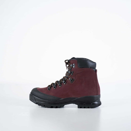 Samelin 553P Burgundy Hiking Boots – Waterproof Nubuck Leather with Reinforced Toe Cap - Daily Nomad