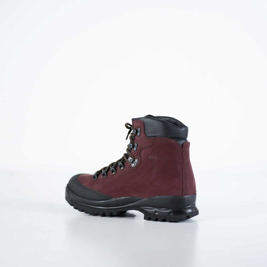 Samelin 553P Burgundy Hiking Boots – Waterproof Nubuck Leather with Reinforced Toe Cap - Daily Nomad