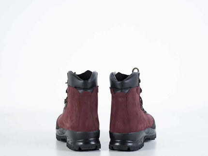553P Burgundy Hiking Boots – Waterproof Nubuck Leather with Reinforced Toe Cap - Daily Nomad