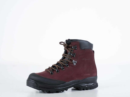 553P Burgundy Hiking Boots – Waterproof Nubuck Leather with Reinforced Toe Cap - Daily Nomad