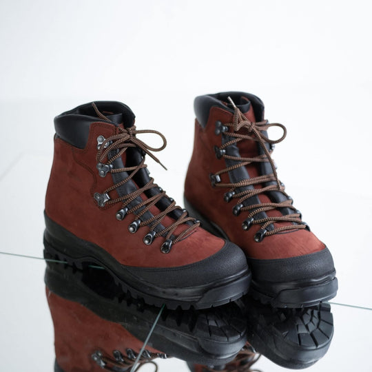 Samelin 553P Rosso Aragosta Hiking Boots – Waterproof Nubuck Leather with Reinforced Toe Cap - Daily Nomad