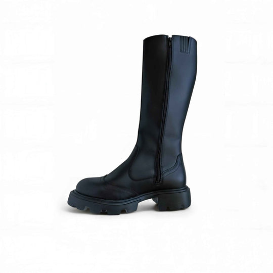 Samelin 572 women’s black high nappa leather boots – product view 2