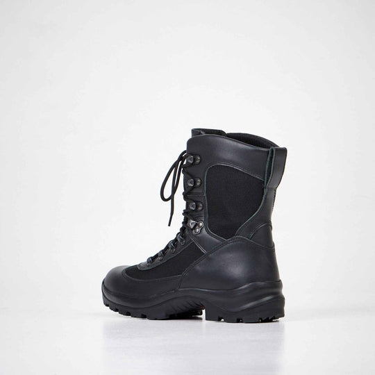 Samelin 732 Black waterproof leather and textile combat boots – product view 2