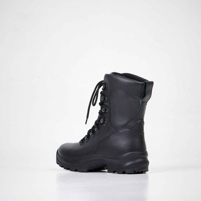 736 Waterproof Leather Military Boots – Smooth Chrome Leather Combat Boots - Daily Nomad