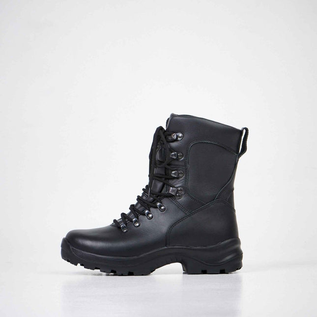 736 Waterproof Leather Military Boots – Smooth Chrome Leather Combat Boots - Daily Nomad