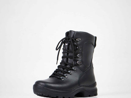 736 Waterproof Leather Military Boots – Smooth Chrome Leather Combat Boots - Daily Nomad