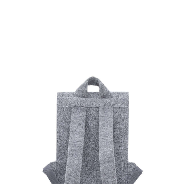 Lund Mini Backpack in grey color, featuring a robust design with minimalist straps and a practical, modern look.