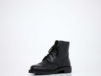 AIPI - PS - 2 Black Handmade Leather Boots – Military - Inspired Everyday Boots - Daily Nomad