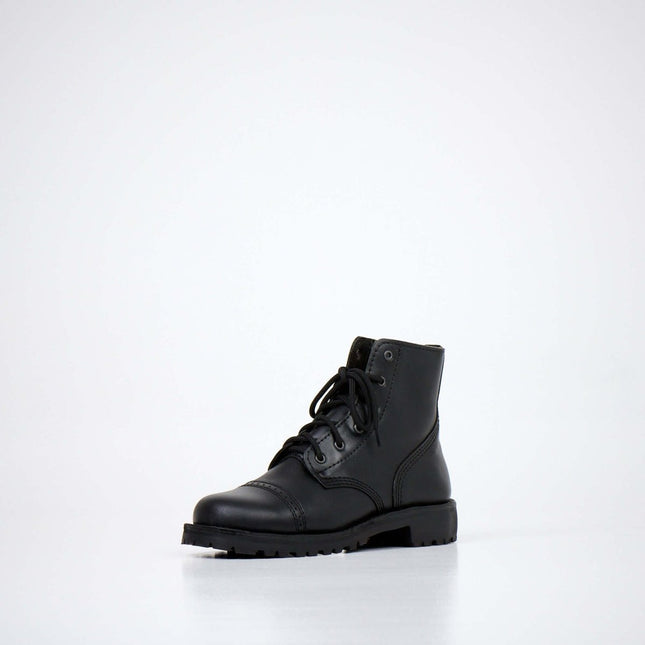 AIPI - PS - 2 Black Handmade Leather Boots – Military - Inspired Everyday Boots - Daily Nomad