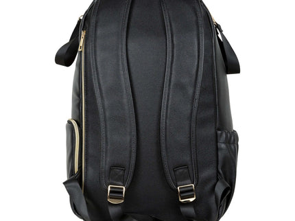 Ally Scandic Large Diaper Backpack – Espresso Vegan Leather Baby Bag, 16 Pockets - Daily Nomad