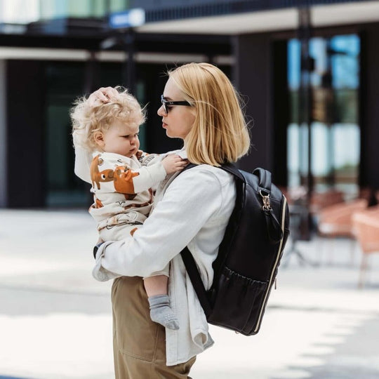 Ally Scandic Large Diaper Backpack in Espresso