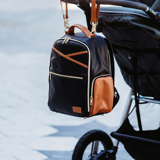 Ally Scandic Small Diaper Backpack in Black Coffee
