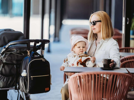 Ally Scandic Small Diaper Backpack – Espresso Vegan Leather Baby Bag, 11 Pockets - Daily Nomad