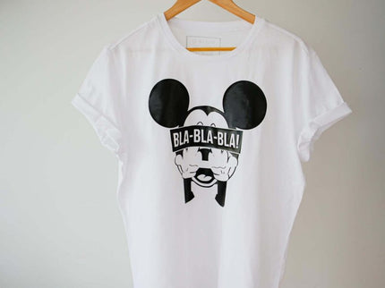 Blablabla Mickey – Oversized Organic Cotton T-Shirt by Black Giraffe - Daily Nomad