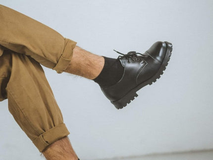 Black Widgets – Unisex Leather Shoes Made in Estonia - Daily Nomad