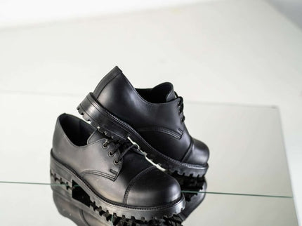 Black Widgets – Unisex Leather Shoes Made in Estonia - Daily Nomad