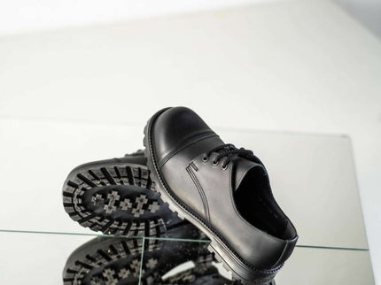 Black Widgets – Unisex Leather Shoes Made in Estonia - Daily Nomad