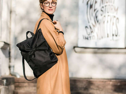 Waterproof Backpack - Black Bow
