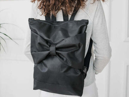 Waterproof Backpack - Black Bow