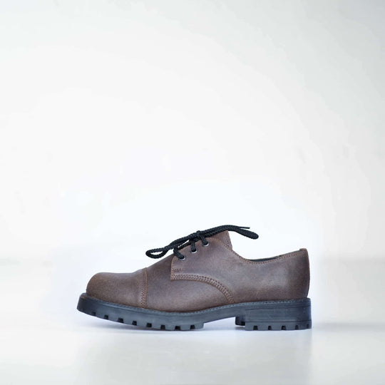 Samelin Widgets Dark Brown unisex leather shoes – product view 2