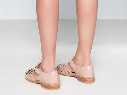 Daz Studio – Handmade Fisherman - Style Leather Sandals - White - Daily Nomad