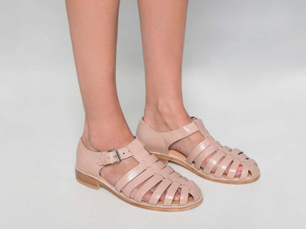 Daz Studio – Handmade Fisherman - Style Leather Sandals - Yellow - Daily Nomad