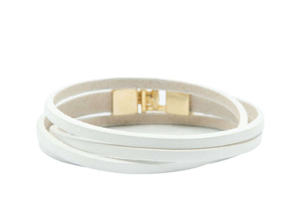 Double Wrap Slit Bracelet - Golden Hook Clasp - Daily Nomad