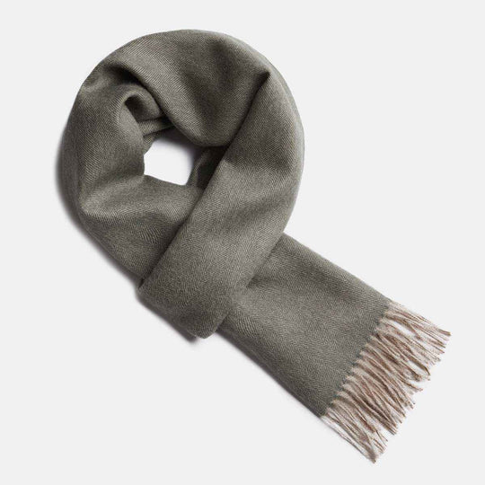ALPAKA Baby Alpaca Wool Fishbone Scarf