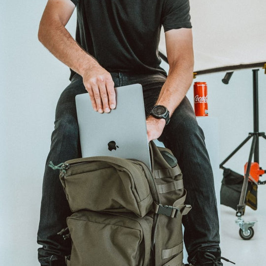 Galvi-Linda 039 30L patrol backpack in military green – product view 2