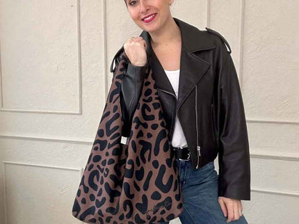 Garbanota – Moon Handbag (One - Size, Machine Washable) - Classic Leopard - Daily Nomad