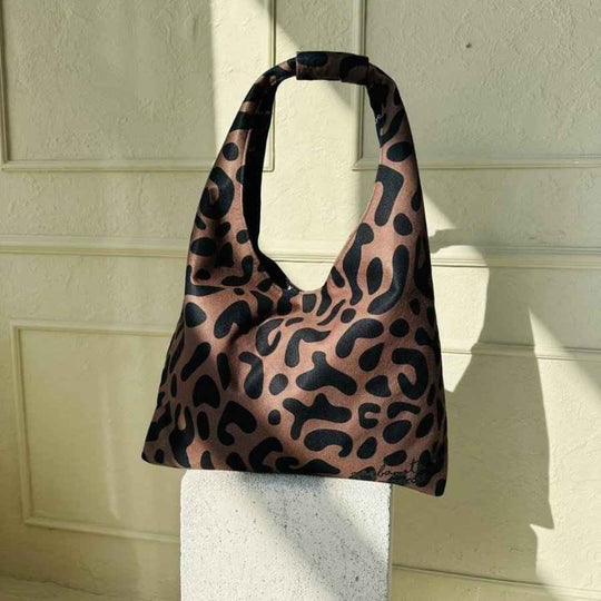 Garbanota Moon classic leopard crescent-shaped handbag