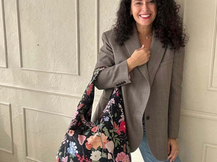 Garbanota – Moon Handbag (One - Size, Machine Washable) - Curly Summer Night - Daily Nomad