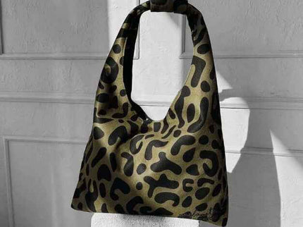 Garbanota – Moon Handbag (One - Size, Machine Washable) - Khaki Leopard - Daily Nomad