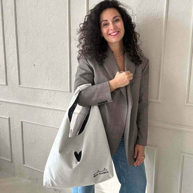 Garbanota – Moon Handbag (One - Size, Machine Washable) - White - Daily Nomad