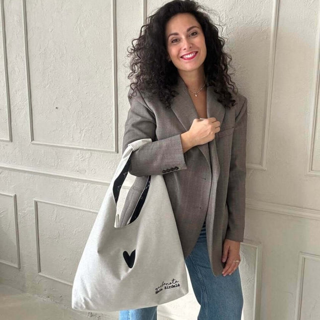 Garbanota – Moon Handbag (One - Size, Machine Washable) - White - Daily Nomad