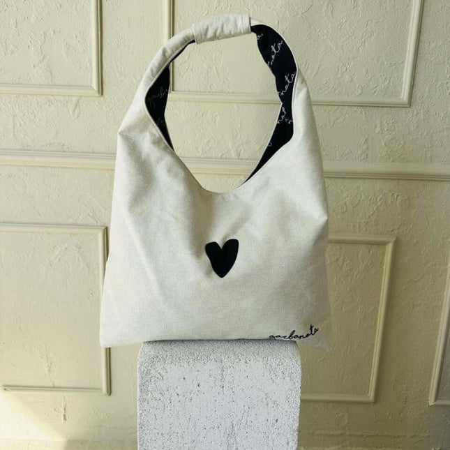 Garbanota – Moon Handbag (One - Size, Machine Washable) - White - Daily Nomad