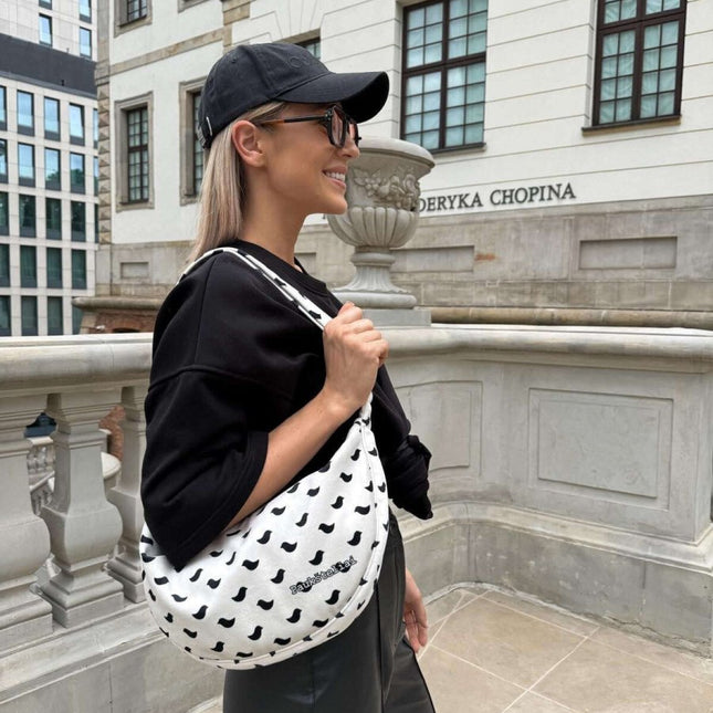 Garbanota – Velour Hobo Bag (Adjustable Strap, Machine Washable) Birds - Daily Nomad