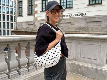 Garbanota – Velour Hobo Bag (Adjustable Strap, Machine Washable) Birds - Daily Nomad