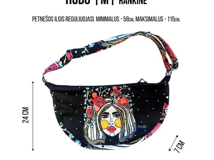 Garbanota – Velour Hobo Bag (Adjustable Strap, Machine Washable) Heart - Cream - Daily Nomad